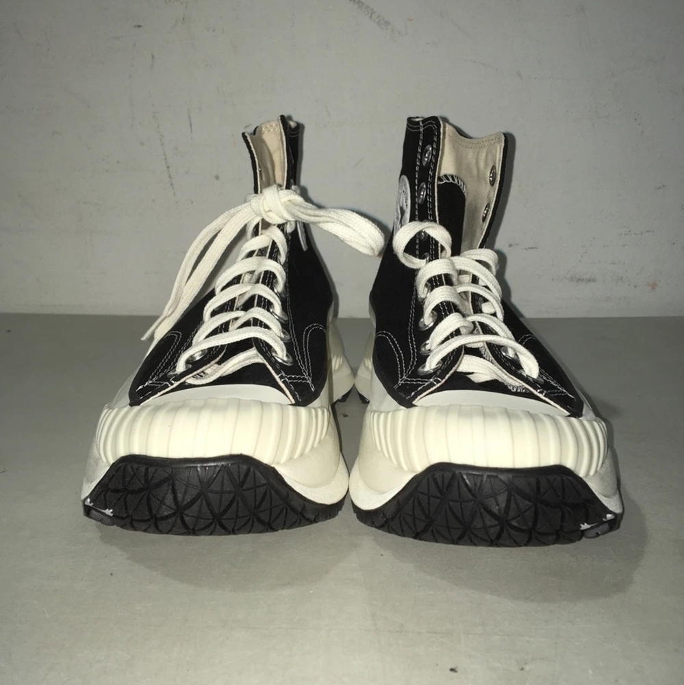 Black and White High-Top Sneakers